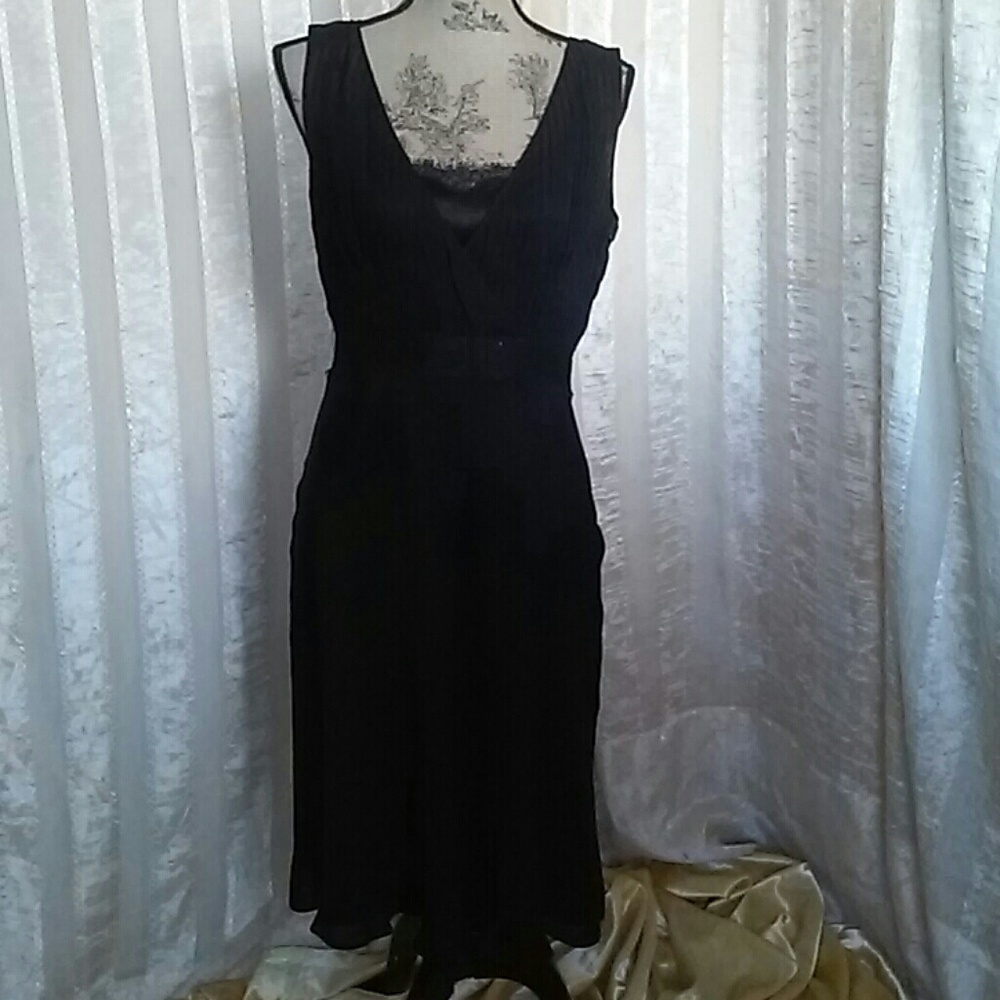 Ann Taylor Black Silk Dress
